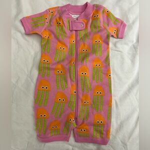 Hanna Andersson 2-Way Zip Shortie Sleeper Jellyfish